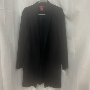 Catherines Classic Black jacket overcoat size L 
EUC